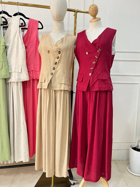 Women Casual Linen Co-Ord Sets